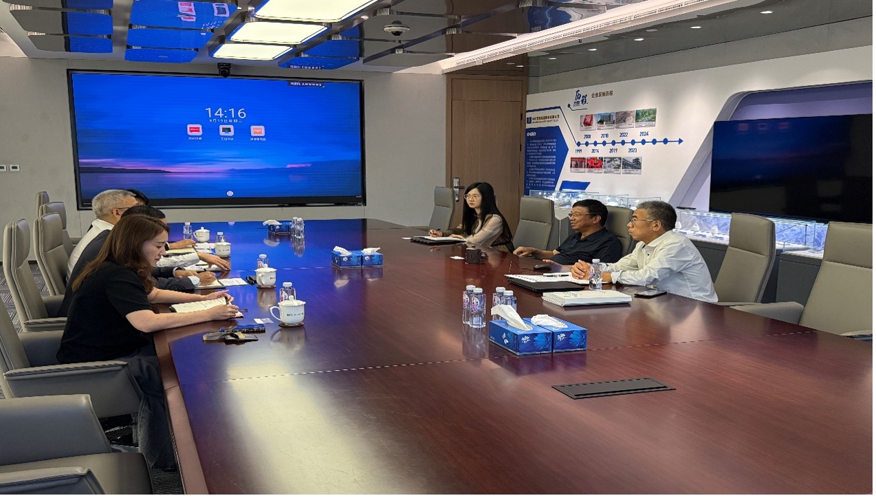 中非发展基金副总裁余焯锐一行到访388vip太阳资源总部